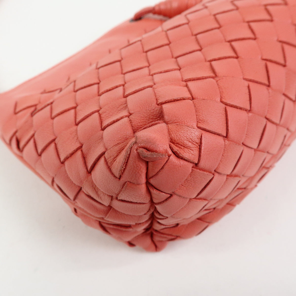 BOTTEGA VENETA Intrecciato Leather Hand Bag Shoulder Bag Pink 120773