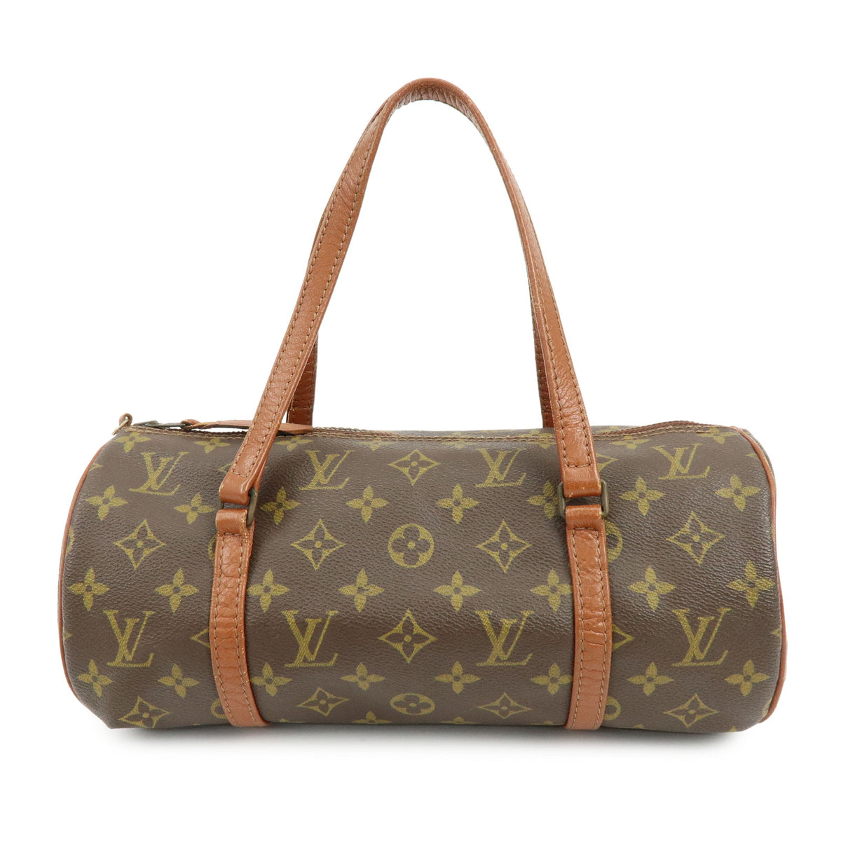 Louis Vuitton Monogram Papillon 30 Hand Bag Brown M51365
