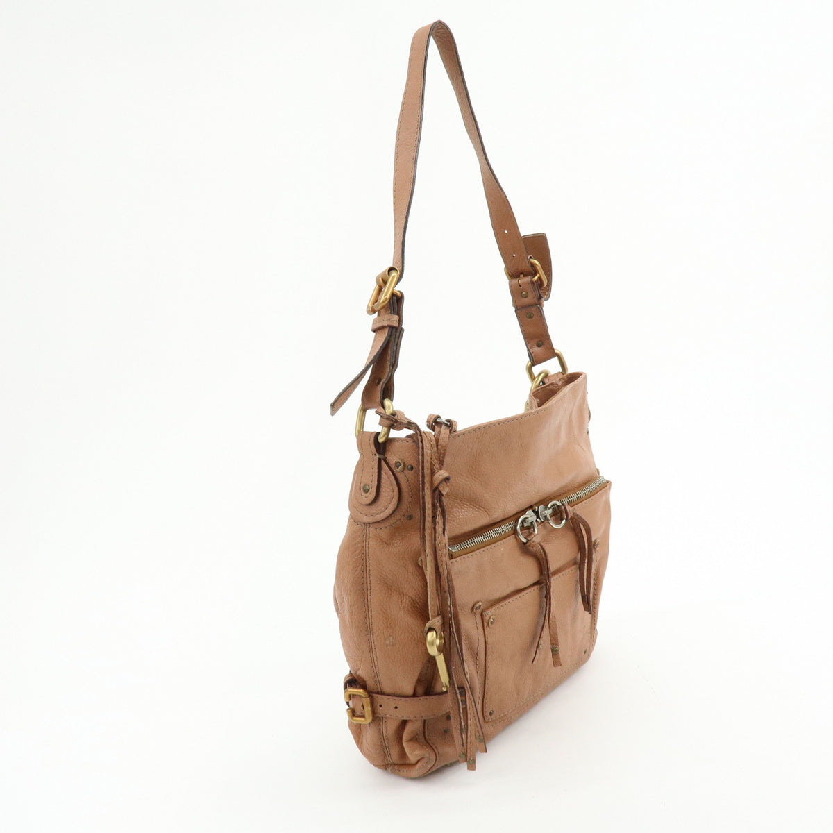 Chloe Paddington Hobo Leather Shoulder Bag Brown