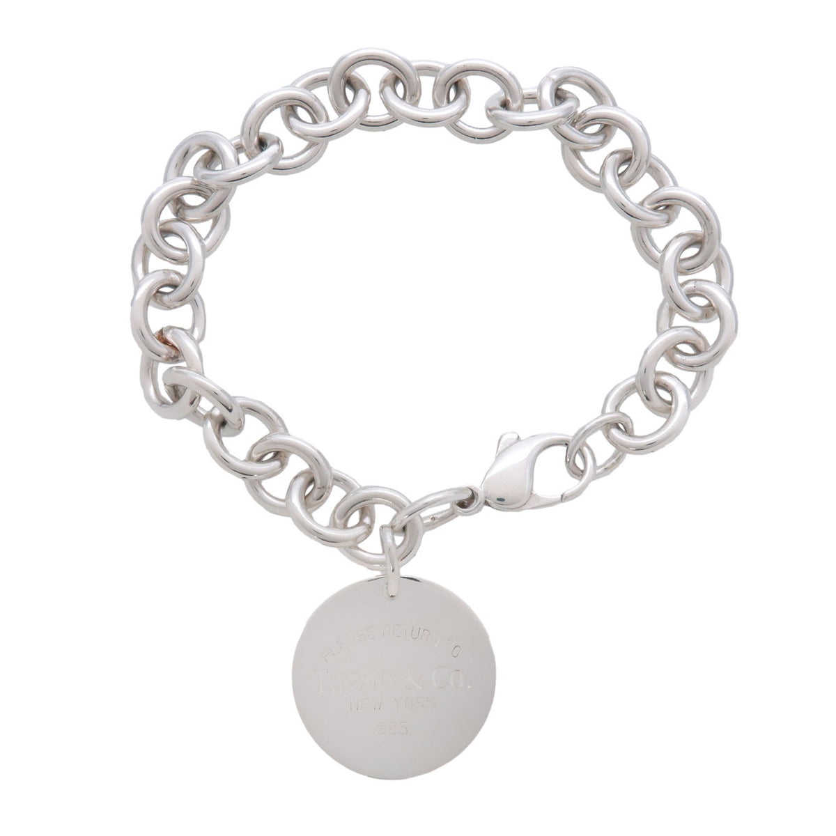 Tiffany & Co Return to Tiffany Round Tag Bracelet SV925 Silver