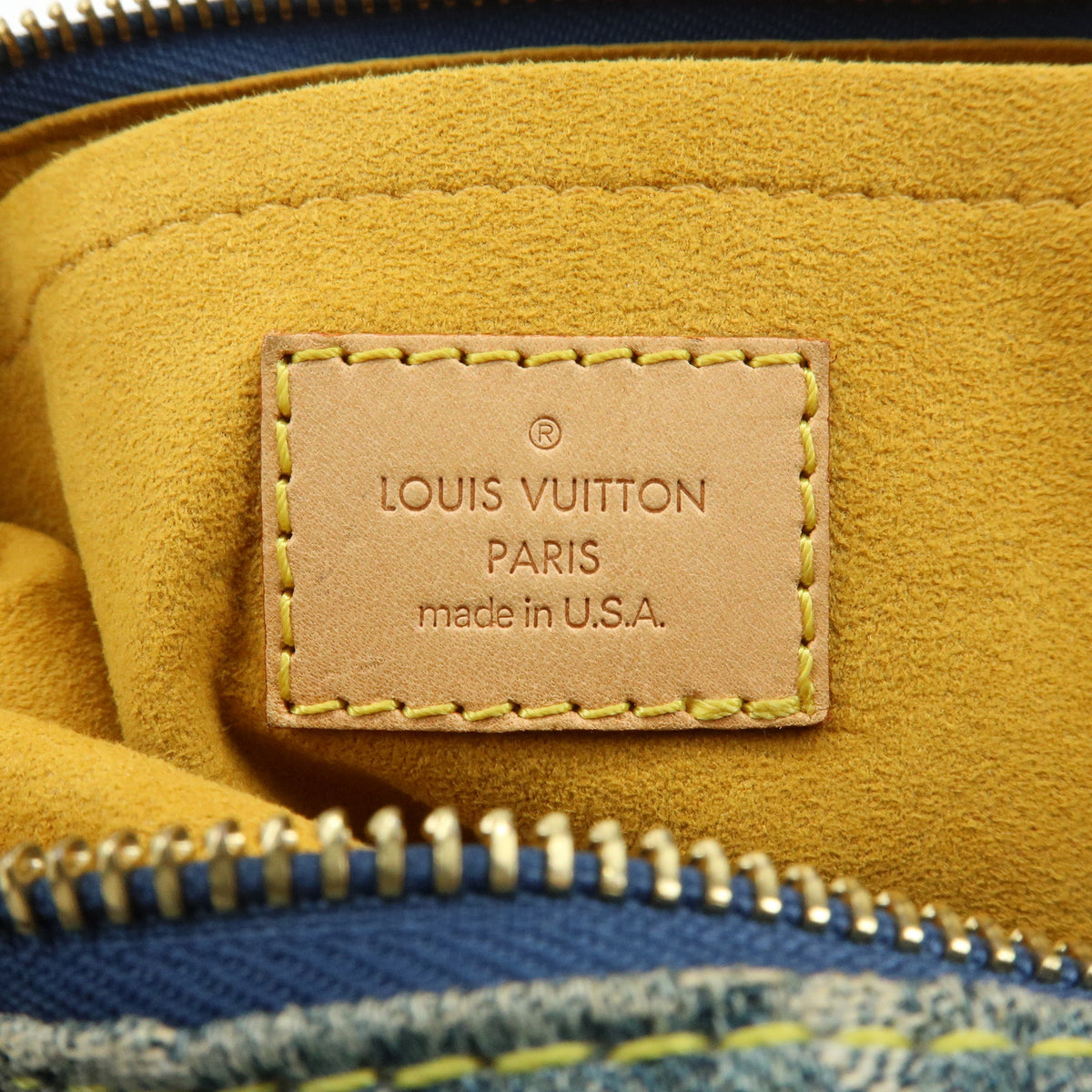 Louis Vuitton Monogram Denim Baggy PM 2Way Bag Shoulder Bag M95049