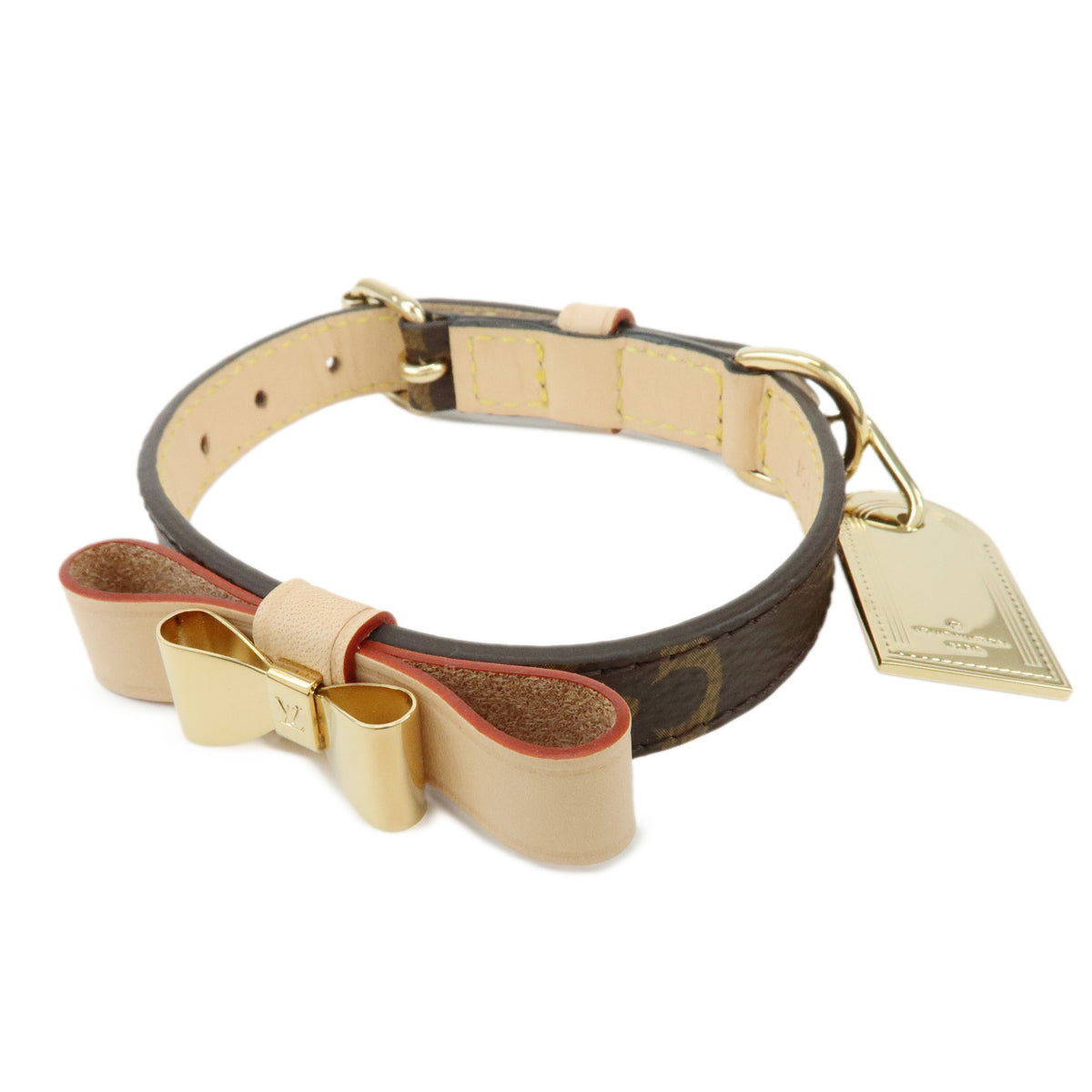 Louis Vuitton Monogram Canvas Collier Baxter XS Dog Collar M58073