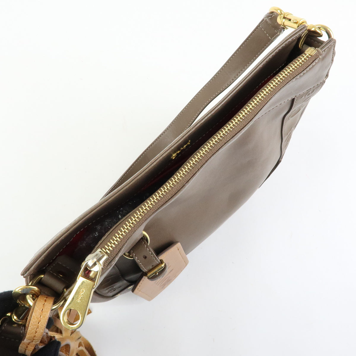 Chloe Eden Leather Shoulder Bag Crossbody Bag Brown