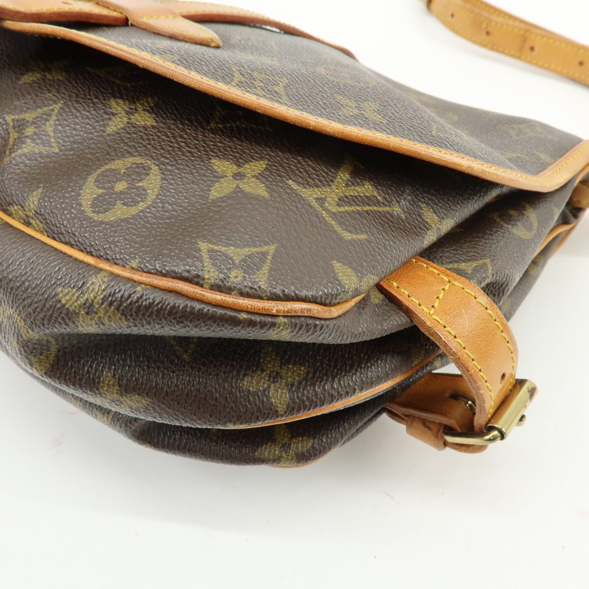 Louis Vuitton Monogram Saumur 30 Canvas Shoulder Bag Brown M42256