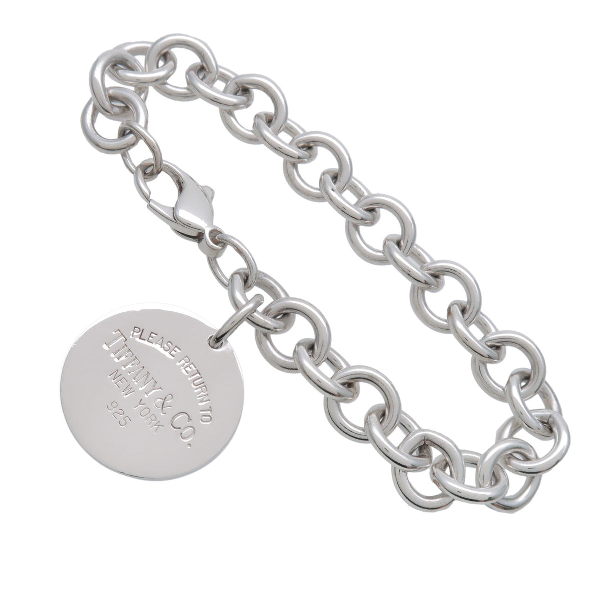 Tiffany & Co Return to Tiffany Round Tag Bracelet SV925 Silver