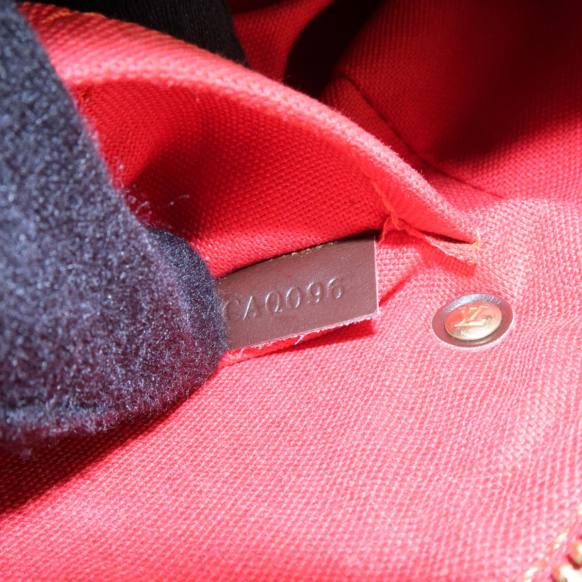 Louis Vuitton Damier Ebene Rivera Mini Hand Bag Brown N41436