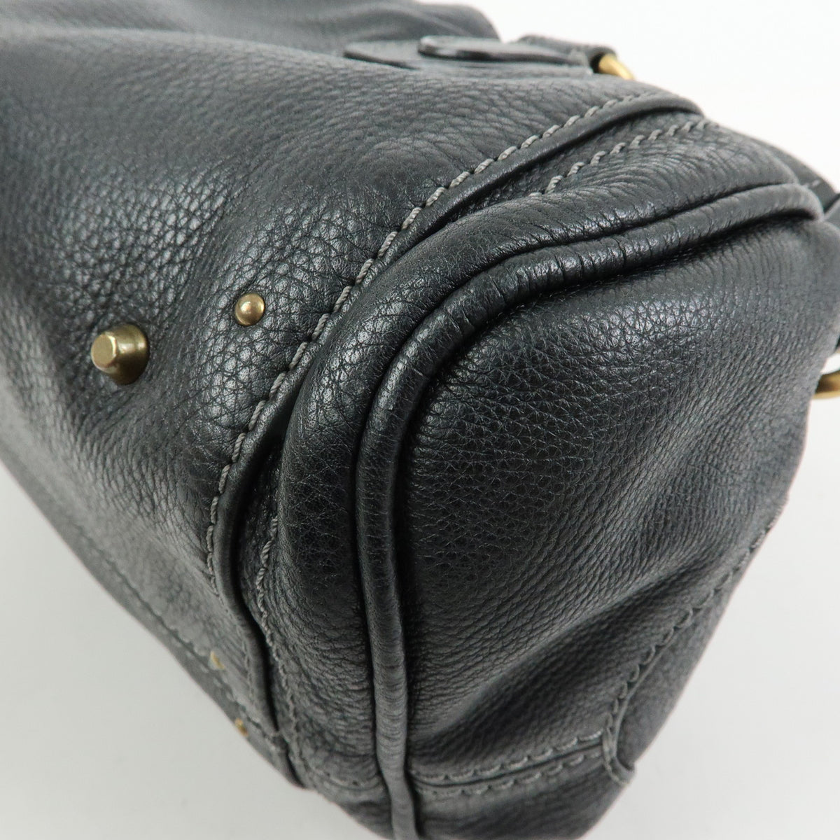 Chloe Paddington Leather Shoulder Bag Hand Bag Black