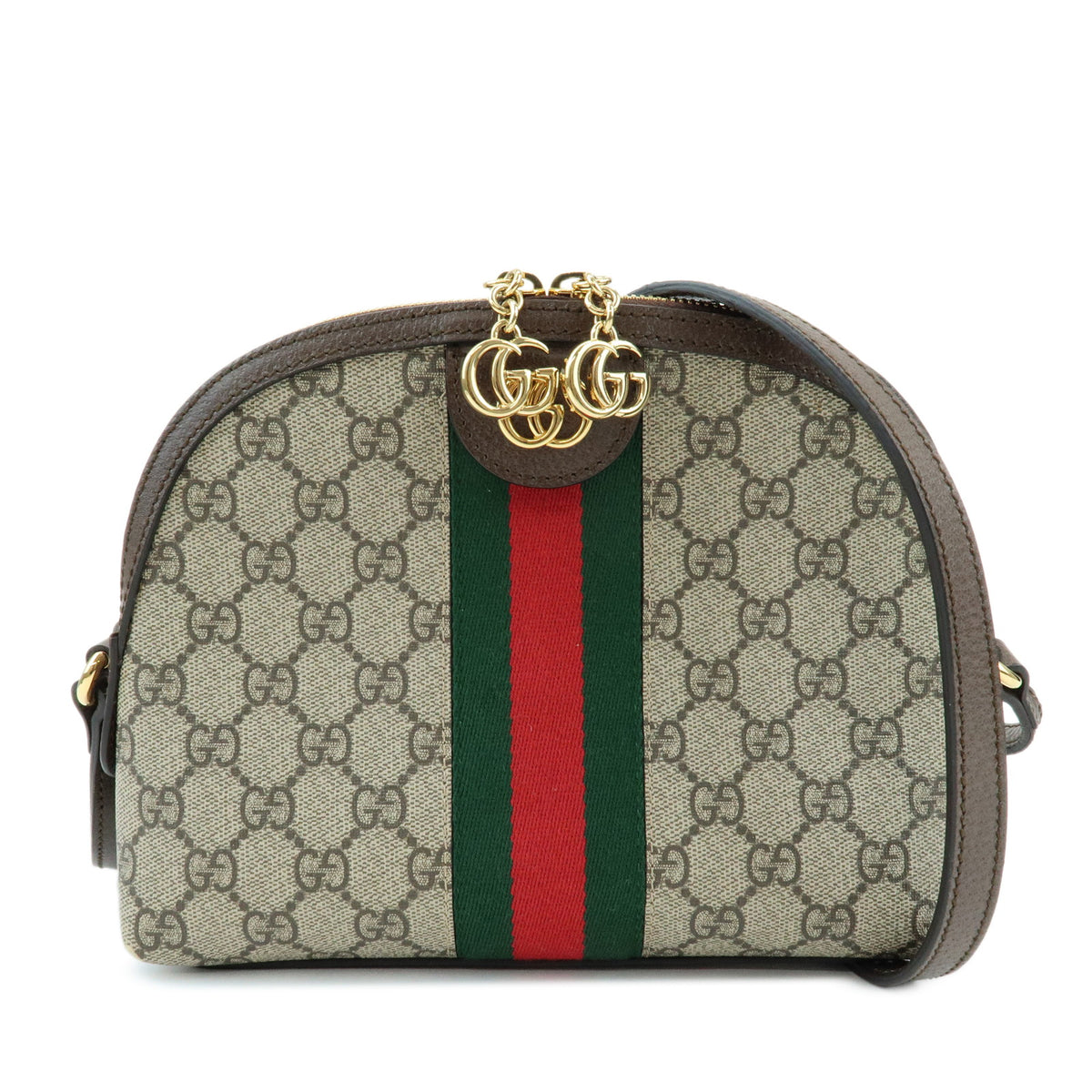 GUCCI Ophidia Sherry Double G GG Supreme Leather Shoulder Bag 499621