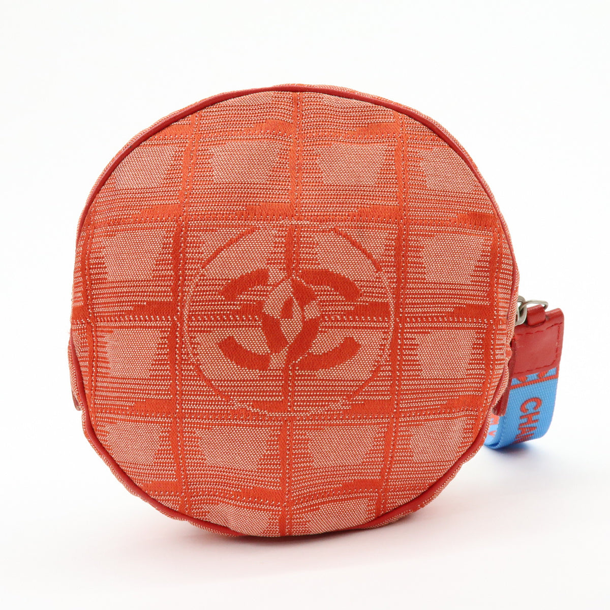 CHANEL New Travel Line COCO Mark Nylon Jacquard Cosmetic Pouch A17682