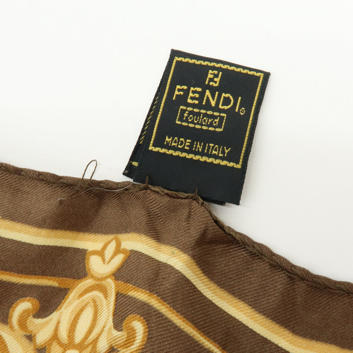 FENDI ETRO Lot of 2 Zucca Pequin Paisley Wool Silk Scarf Stawl