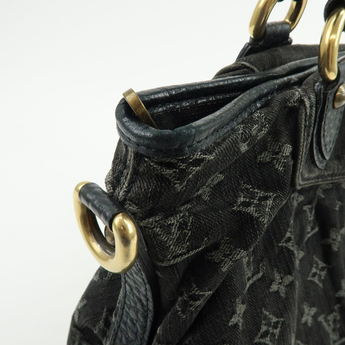 Louis Vuitton Monogram Denim Neo Cabby MM 2Way Bag Noir M95351