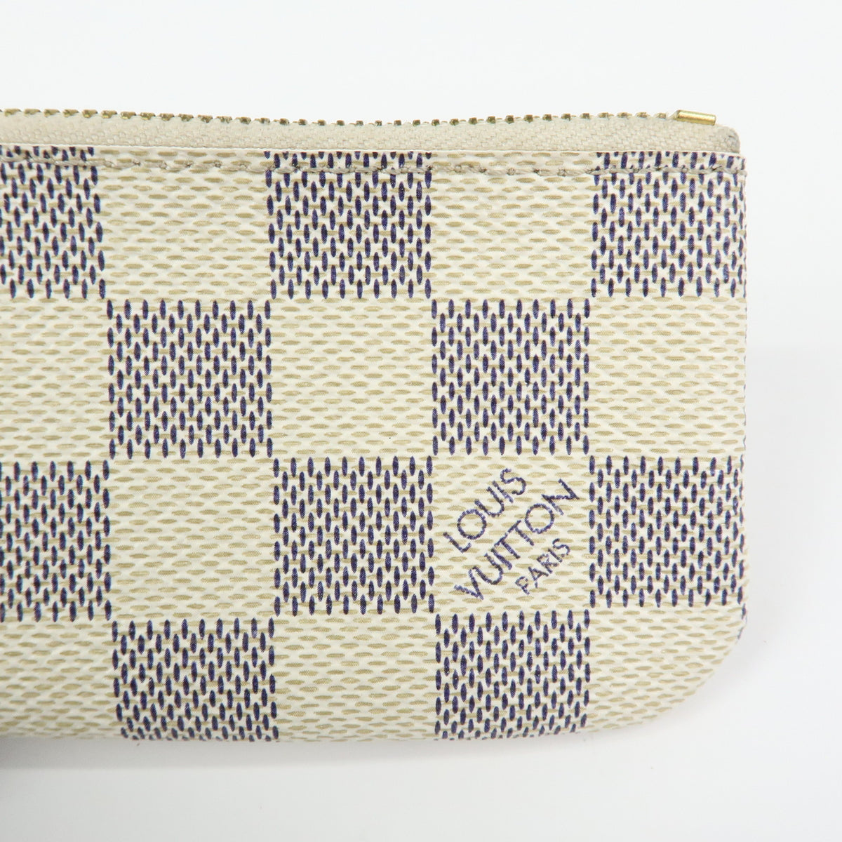 Louis Vuitton Damier Azur Pochette Cles Coin Case Key Case N62659