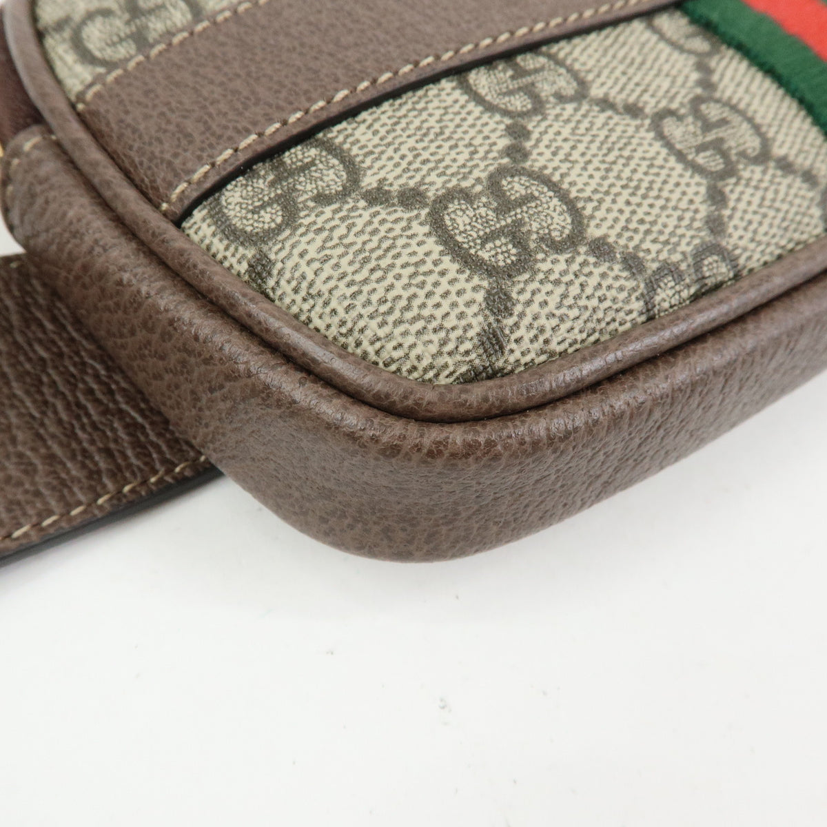 GUCCI Sherry Ophidia Double G GG Supreme Leather Waist Bag Pouch 519308