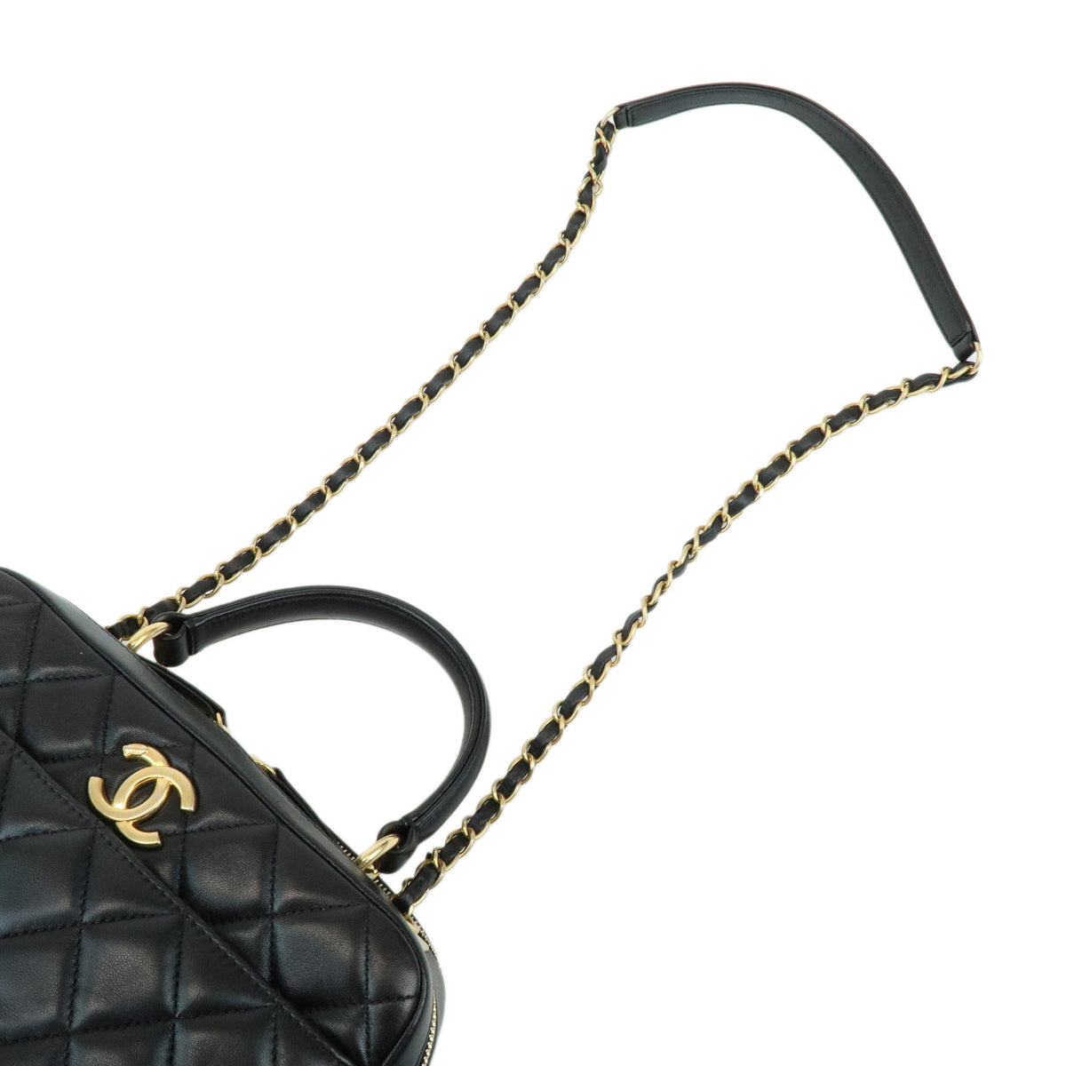 CHANEL COCO Mark Matelasse Trendy CC Small Top Handle 2Way Bag A92238