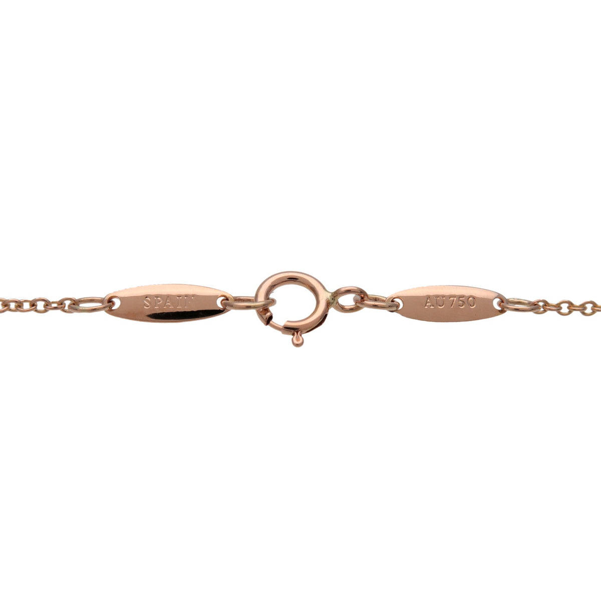 Tiffany & Co By The Yard 1P Diamond Necklace K18 750pg Rose Gold