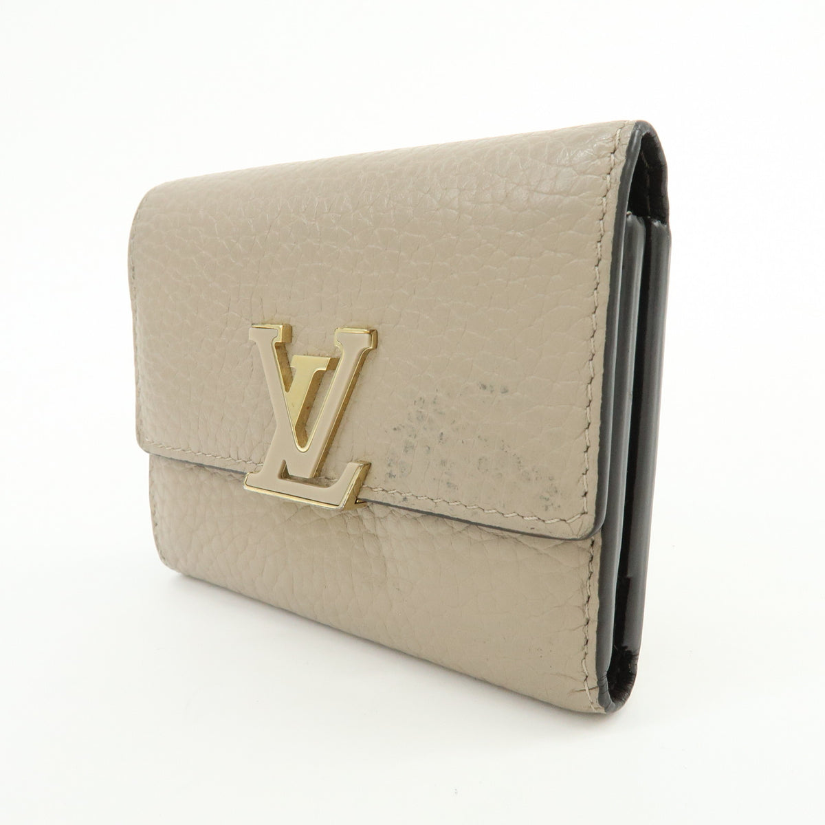 Louis Vuitton Portefeuille Capcines Galet Compact Wallet Galet M68747