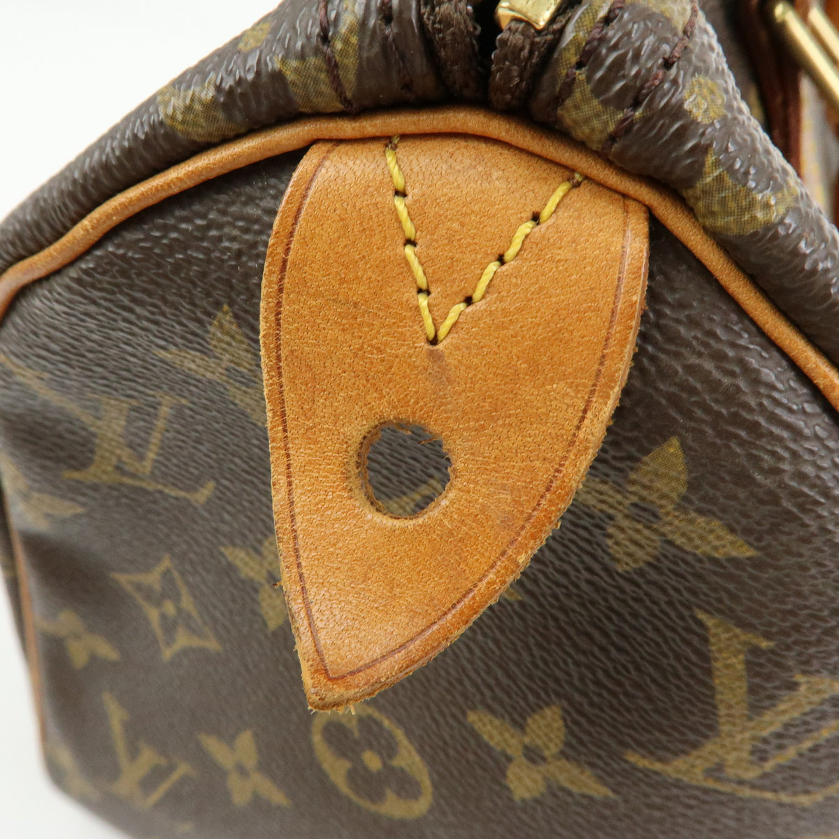 Louis Vuitton Monogram Speedy 25 Boston Bag Hand Bag Brown M41528