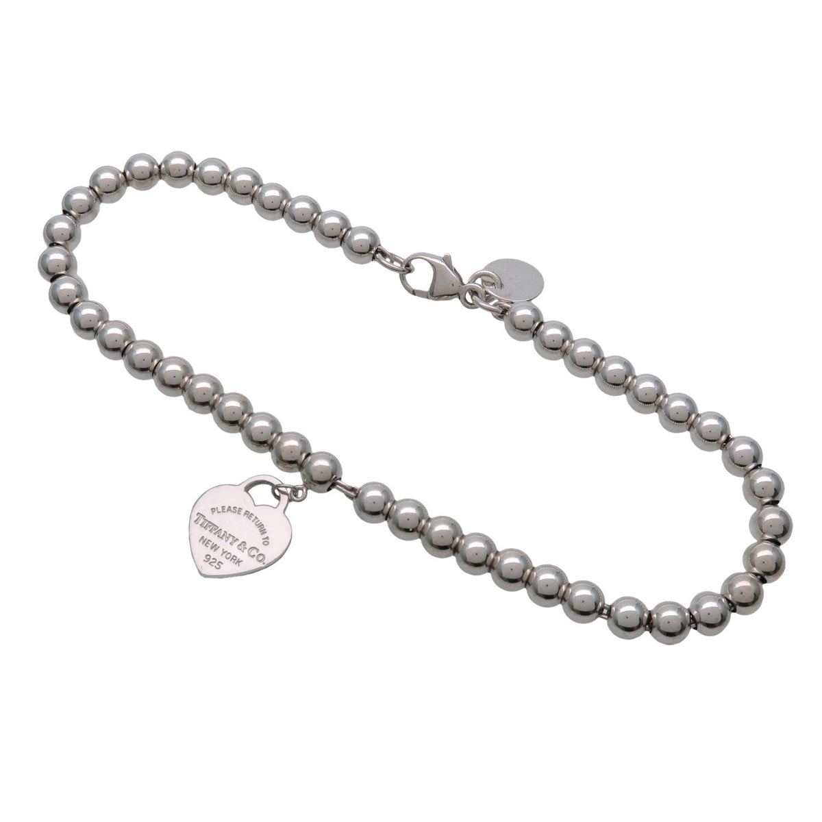Tiffany & Co Return to Tiffany Mini Heart Tag Beads Bracelet SV925