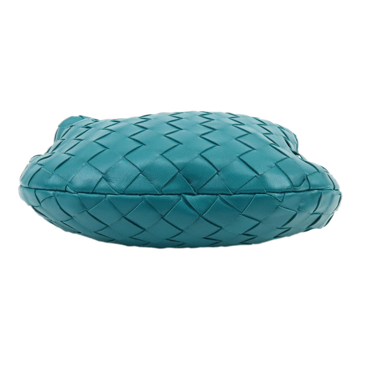 BOTTEGA VENETA Mini Jodie Intrecciato Leather Hand Bag Turquoise Blue