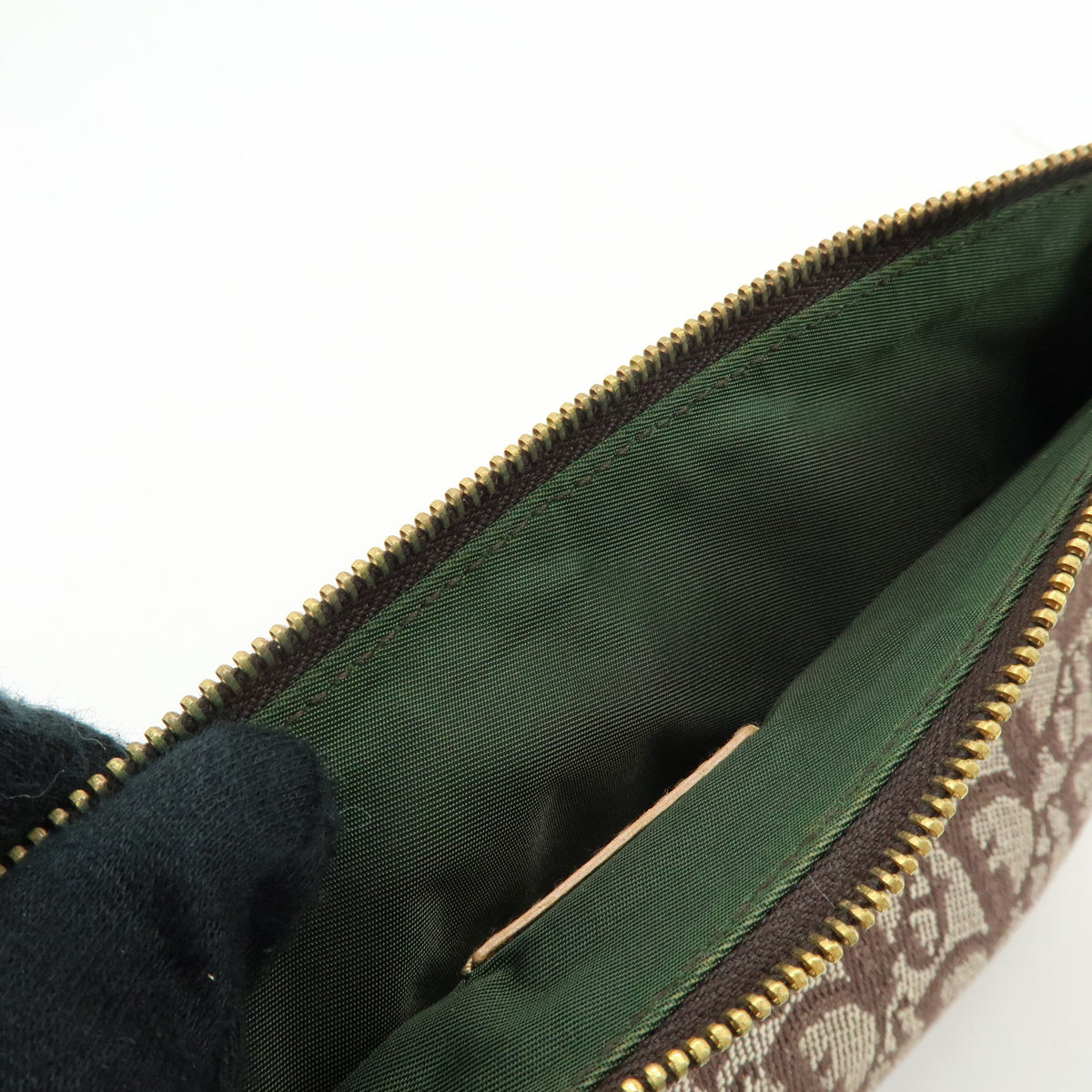 Christian Dior Saddle Pouch Trotter Jacquard Canvas Shoulder Bag