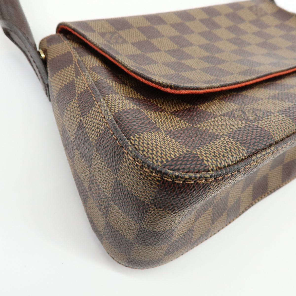 Louis Vuitton Damier Ebene Mini Looping Shoulder Bag Brown N51158