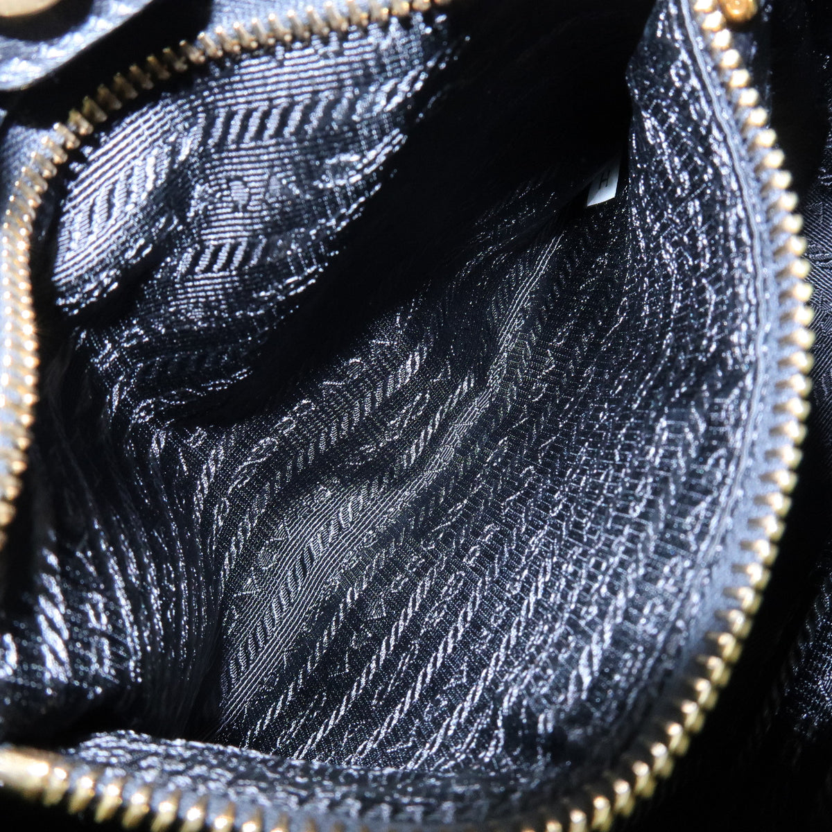 PRADA Nappa Leather Ribbon 2Way Hand Bag Tote Bag Black BN1601