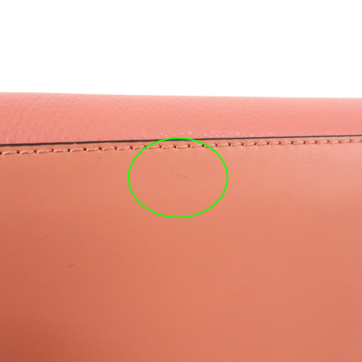FENDI FF Diamond Leather Chain Long Wallet WOC Pink 8M0365