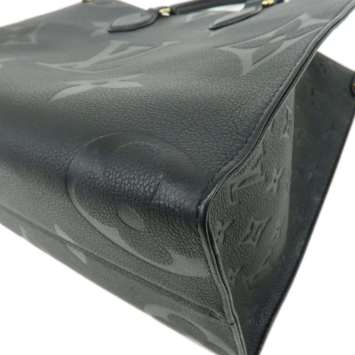 Louis Vuitton Monogram Empreinte On The Go MM Hand Bag Noir M45595