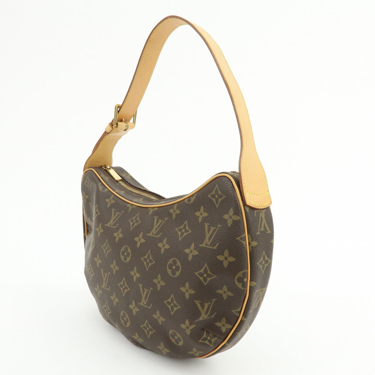 Louis Vuitton Monogram Croissant MM Shoulder Bag Brown M51512