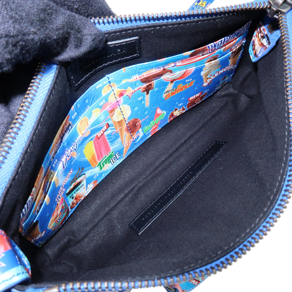BALENCIAGA Le City Leather Pouch 2way Shoulder Bag Blue 863960