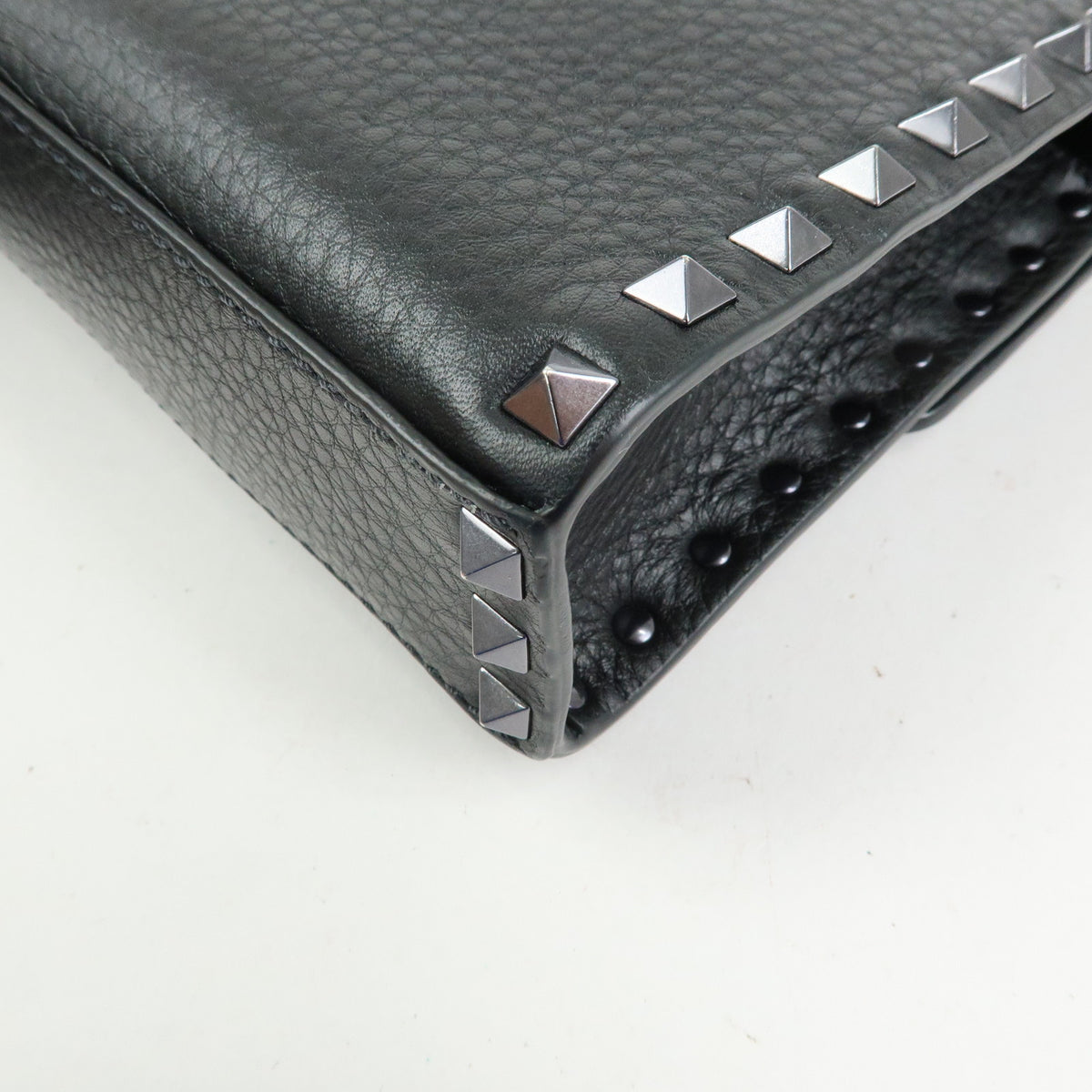 VALENTINO Rockstud Small Leather Shoulder Bag Black