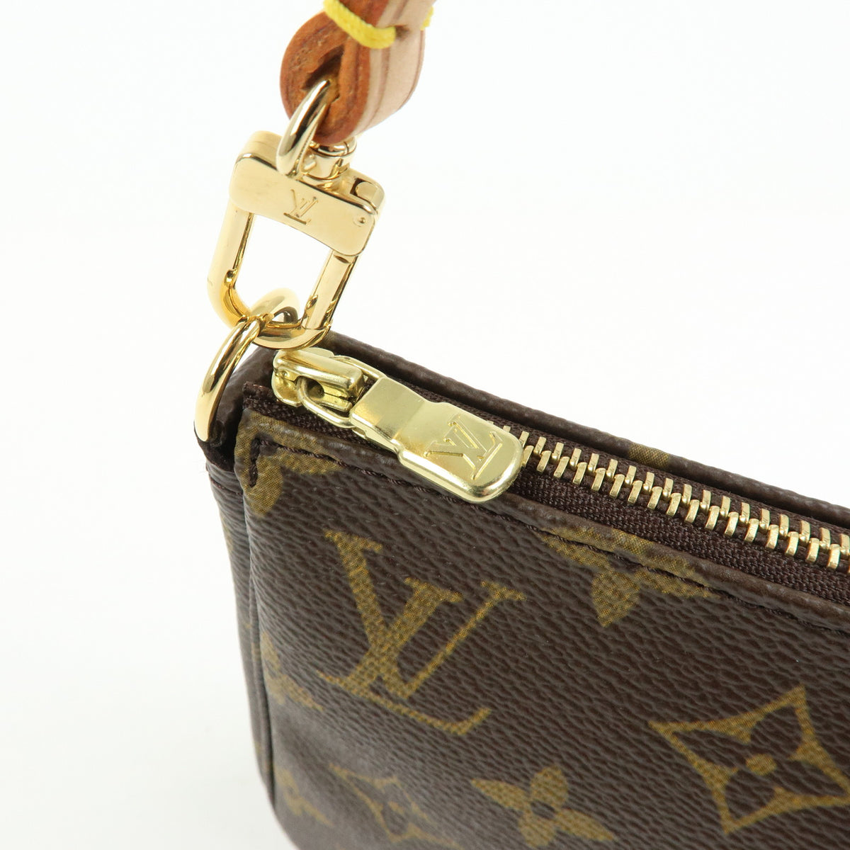 Louis Vuitton Monogram Pochette Accessoires Pouch Hand Bag Brown M51980