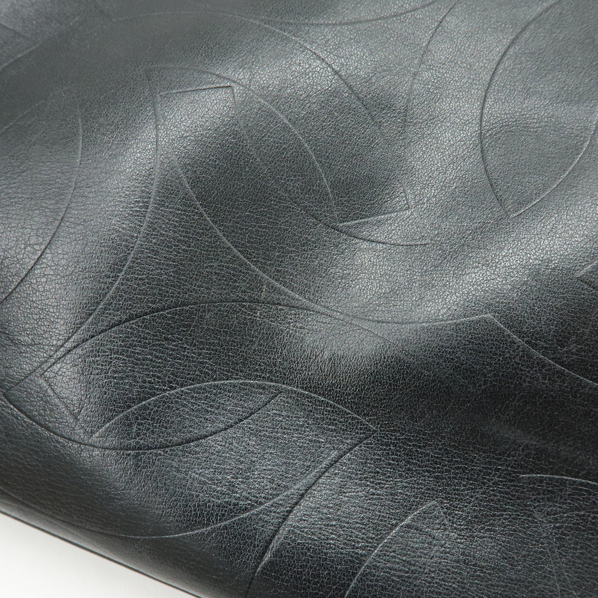 CHANEL COCO Mark Calf Leather Tote Bag Hand Bag Black
