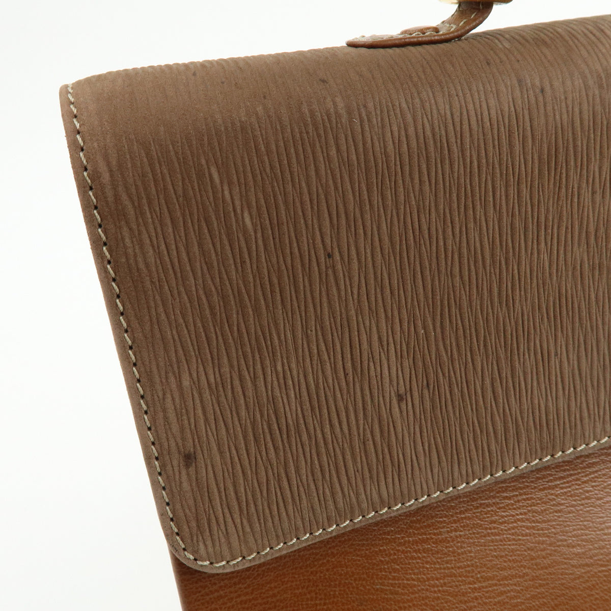 LOEWE Velazquez Suede Leather 2Way Shoulder Bag Hand Bag Brown