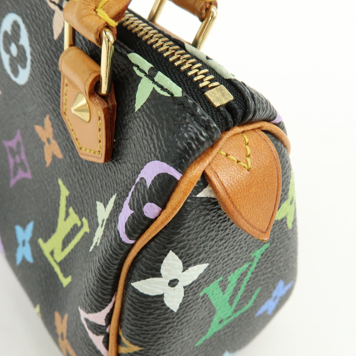 Louis Vuitton Monogram Multicolor Mini Speedy Mini Bag Noir M92644