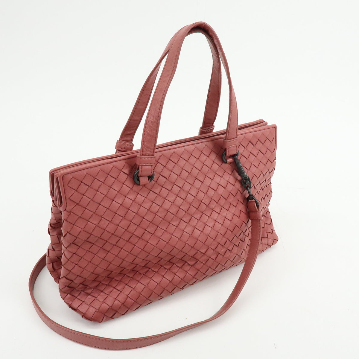 BOTTEGA VENETA Intrecciato Nappa Leather 2Way Bag Shoulder Bag Pink