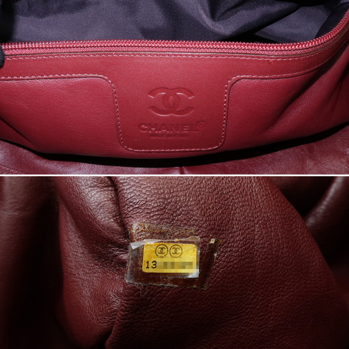 CHANEL COCO COCOON Lamb Skin Boston Bag Champagne Gold A47205