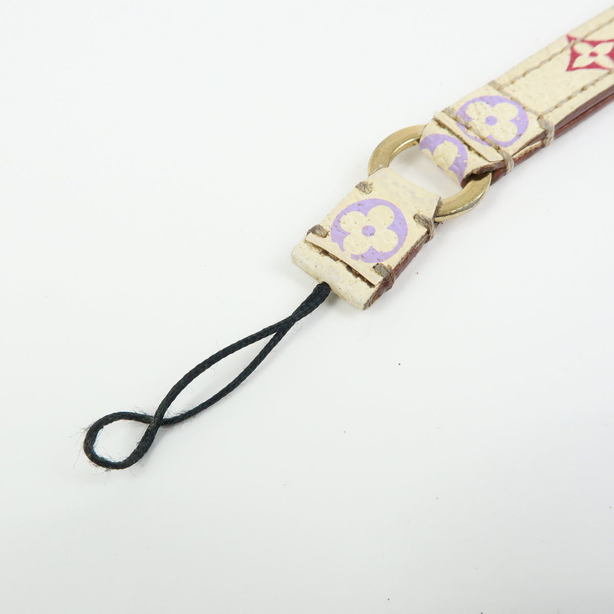 Louis Vuitton Monogram Multicolor Dragonne Telephone Strap Blanc M92597