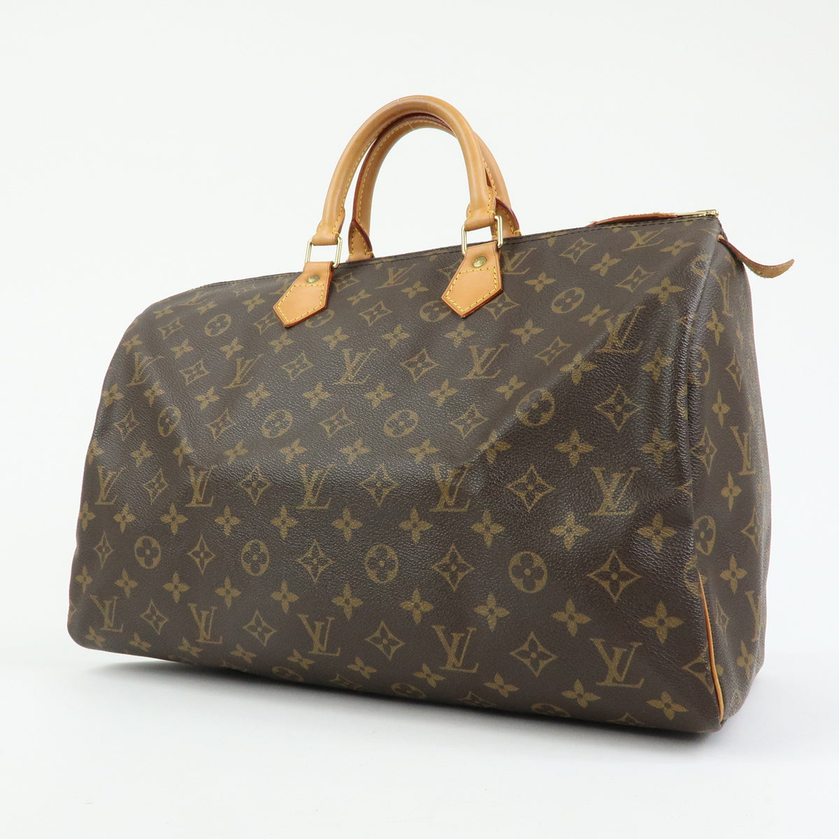 Louis Vuitton Monogram Speedy 40 Hand Bag Boston Bag Brown M41522