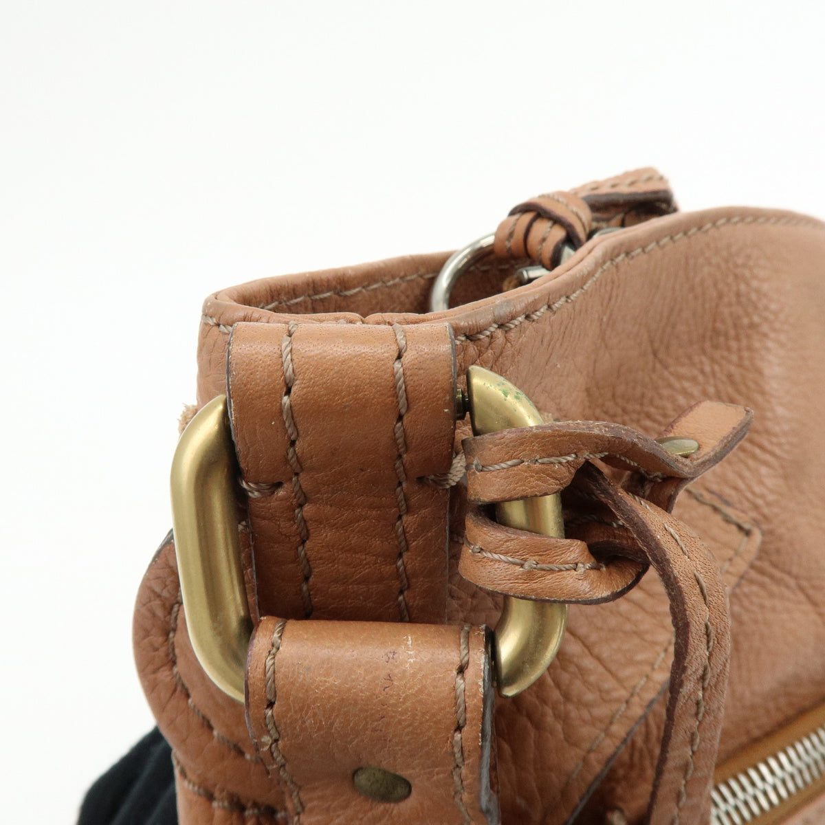 Chloe Paddington Hobo Leather Shoulder Bag Brown
