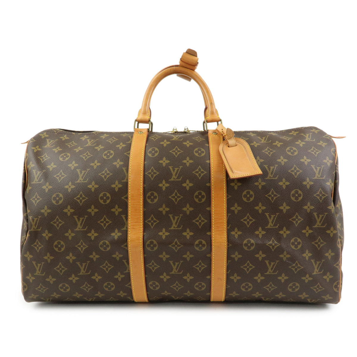 Louis Vuitton Monogram Keep All 55 Boston Bag Brown M41424