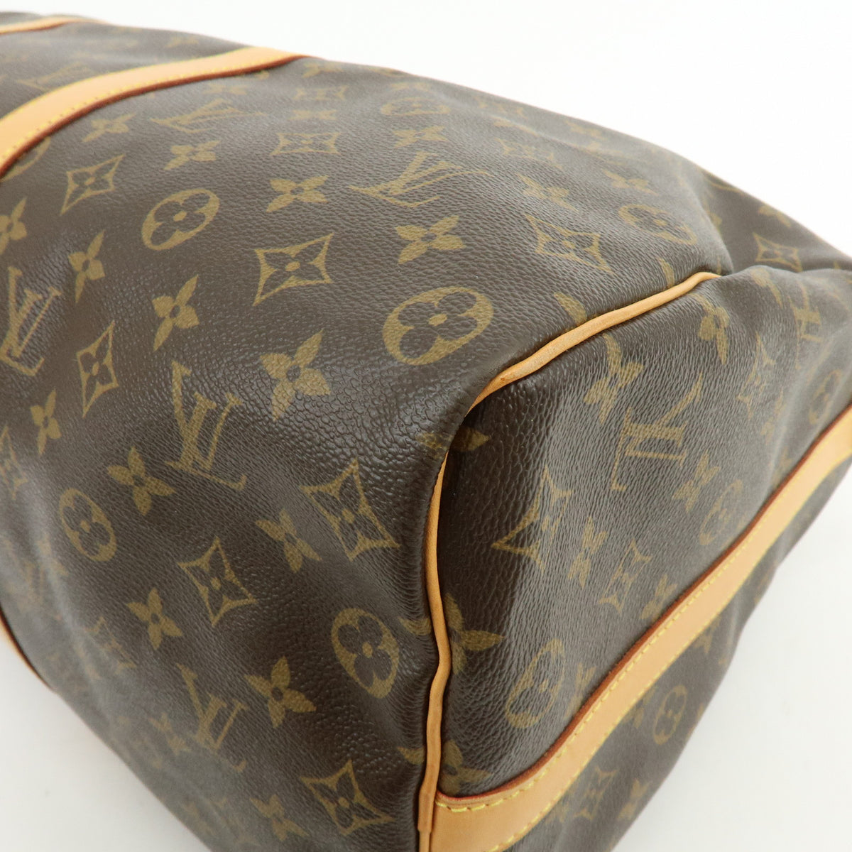Louis Vuitton Monogram Keep All Bandouliere 50 Boston Bag Brown M41416