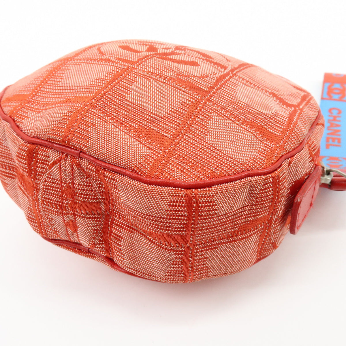 CHANEL New Travel Line COCO Mark Nylon Jacquard Cosmetic Pouch A17682