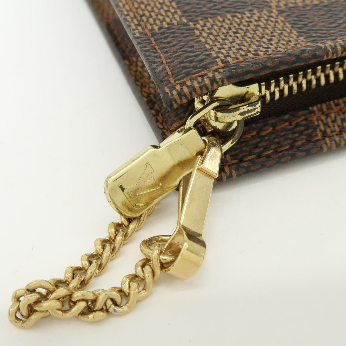 Louis Vuitton Damier Ebene Pouch for Marais Bag Brown