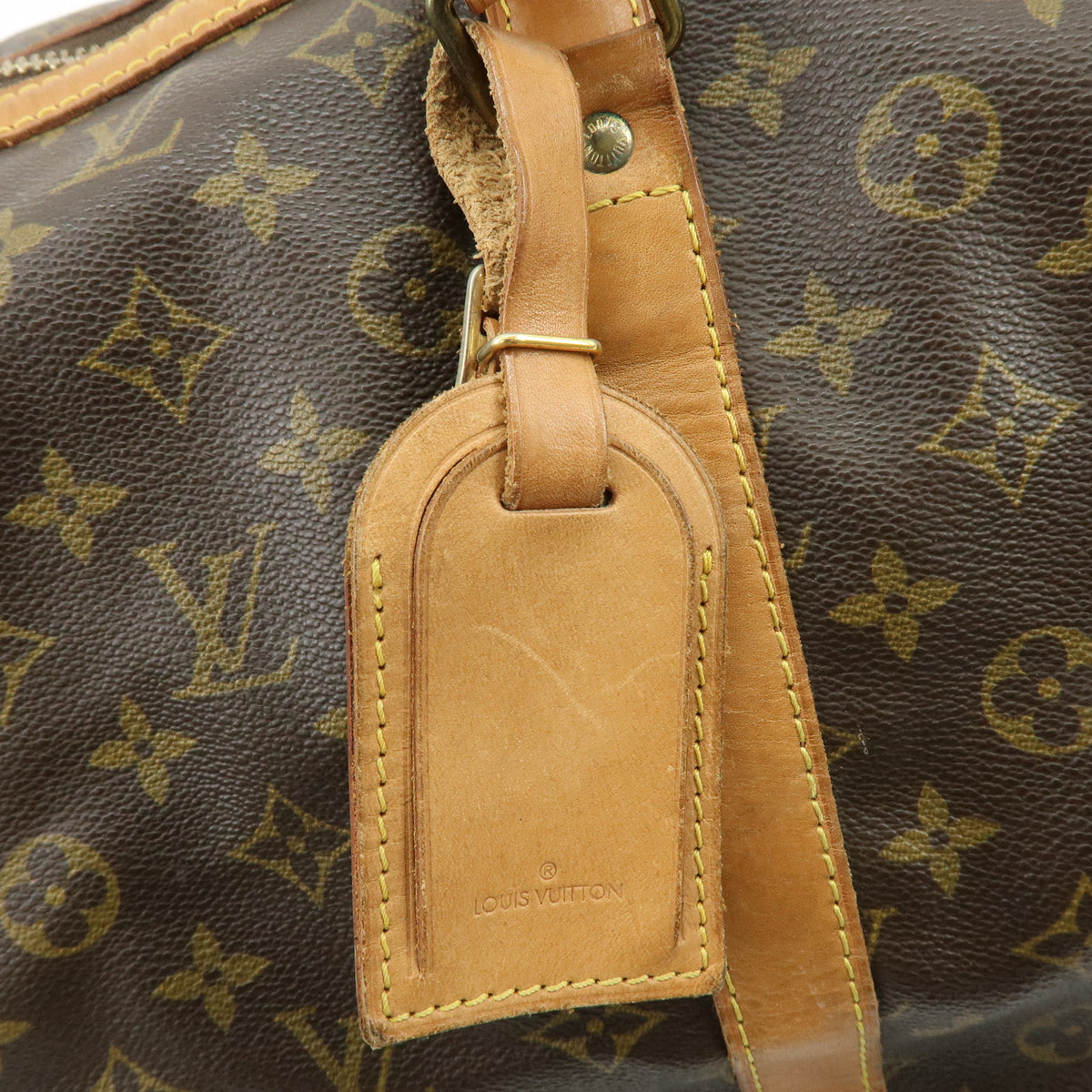 Louis Vuitton Monogram Sac Souple 55 Boston Bag Brown M41622