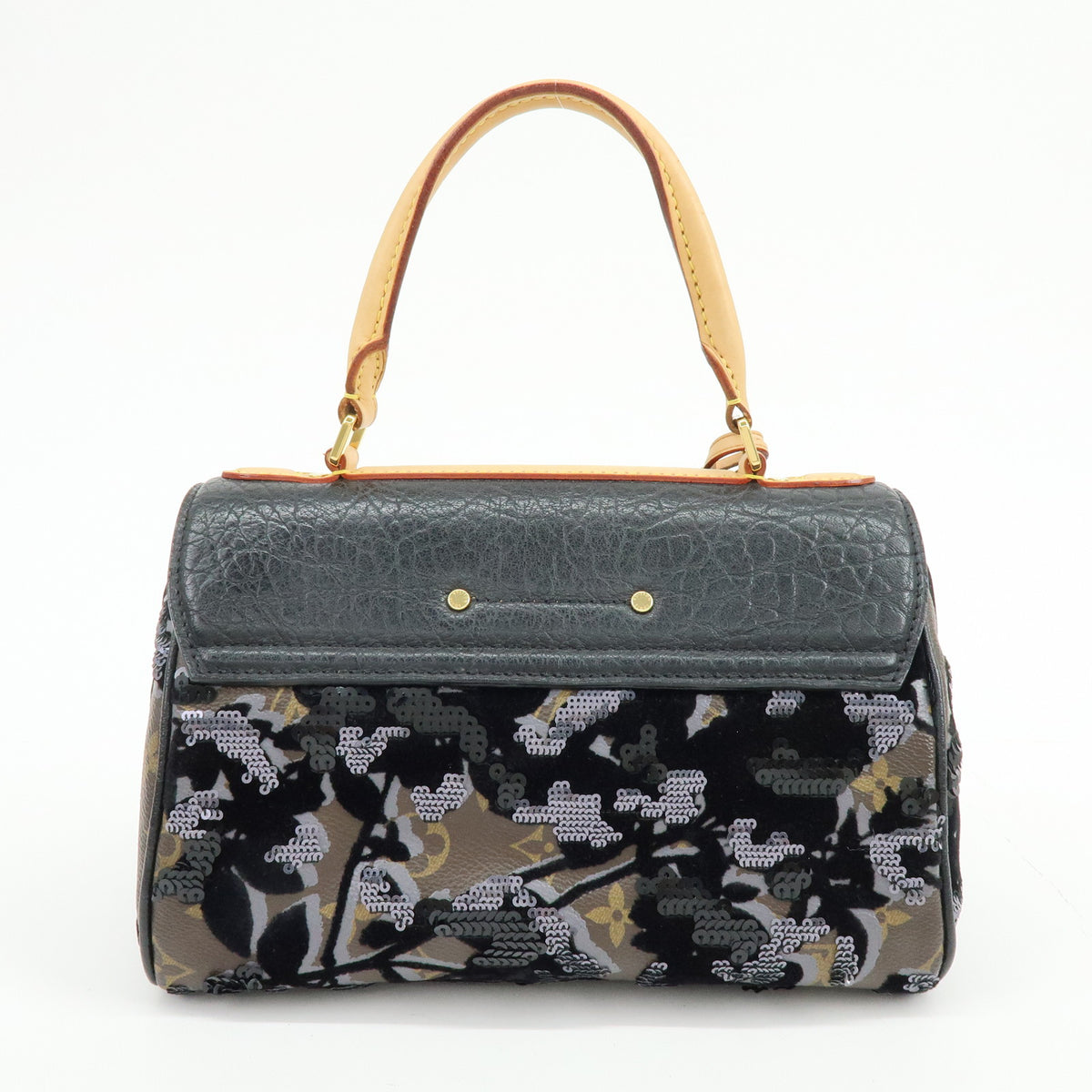 Louis Vuitton Monogram Fleur de Jais Carrousel Hand Bag M40434