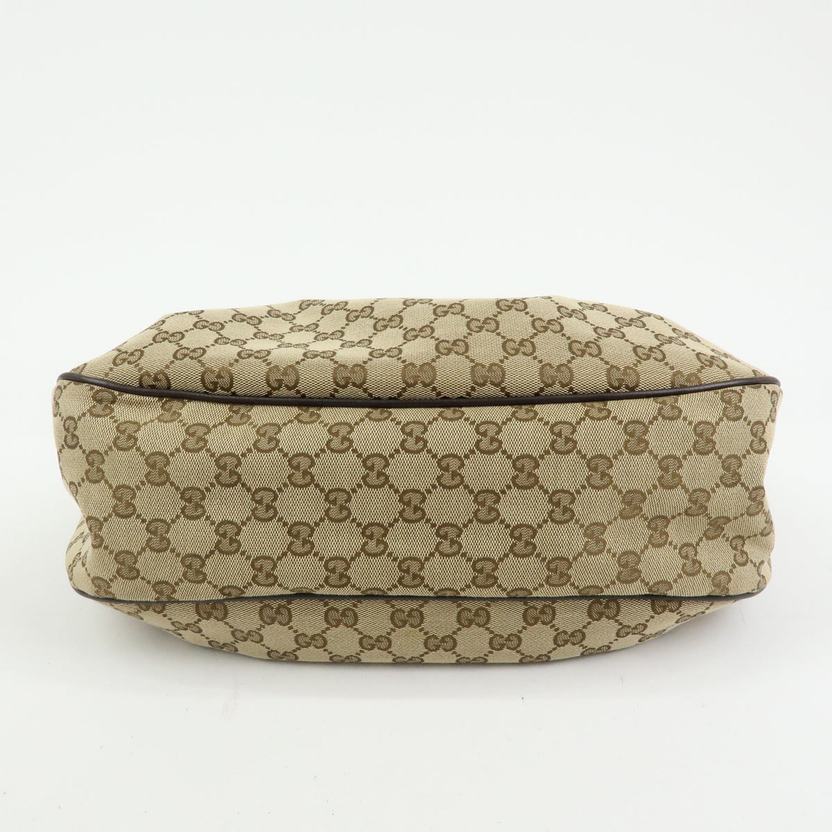 GUCCI Sukey Interlocking G GG Canvas Shoulder Bag Beige Brown 232955