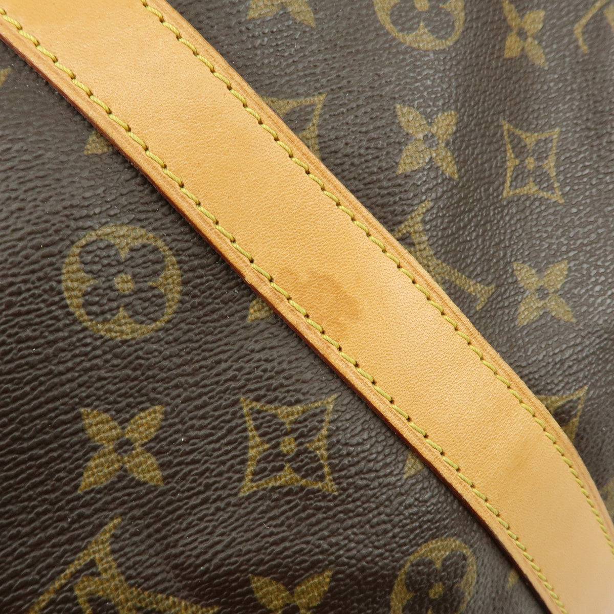 Louis Vuitton Monogram Keep All Bandouliere 55 Boston Bag Brown M41414