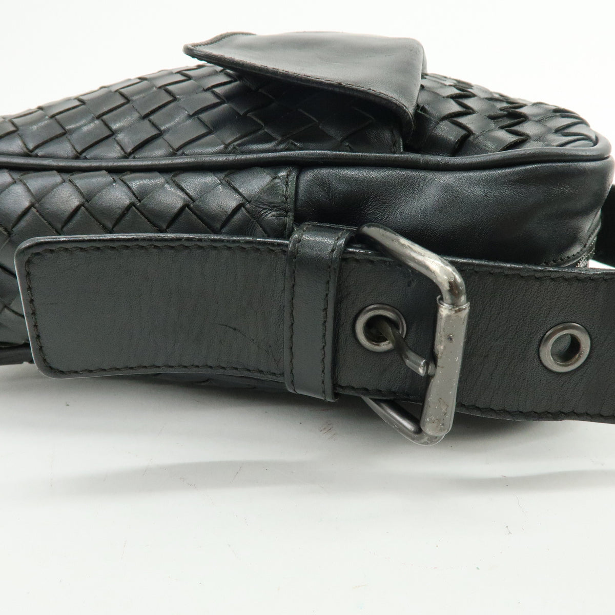 BOTTEGA VENETA Intrecciato Leather Shoulder Bag Crossbody Bag 163313