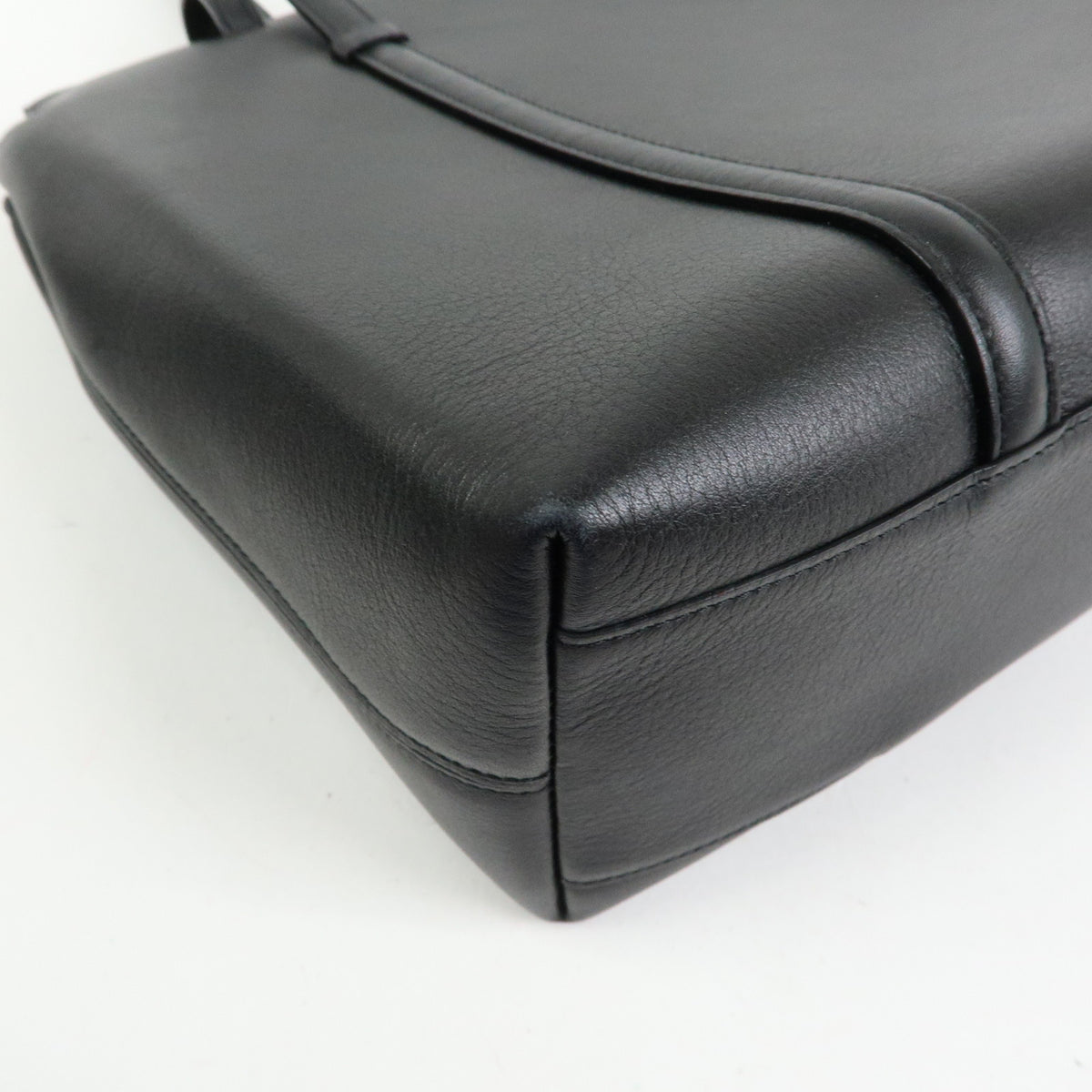 Cartier Cabochon Leather Tote Bag Shoulder Bag Hand Bag Black